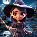 Adorable Witch Girl Escape Games4King