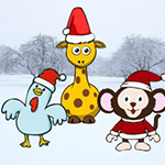 Animals Attend Christmas Celebration BigEscapeGames