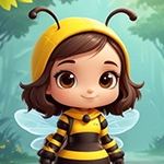 Bee Costume Girl Rescue Games4King