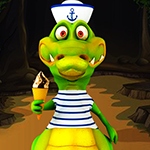 Blithe Crocodile Escape