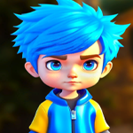 Blue Hair Boy Escape Games4King
