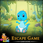 Blue Mini Dino Escape Games4King