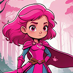 Brave Pink Hero Girl Rescue Games4King