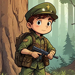 Brave Soldier Kid Escape Games4King