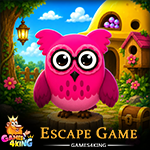 Bright Pink Owl Escape Games4King