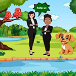 Business Girls Escaped Jungle WowEscape