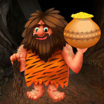 Caveman Finding The Treasure BigEscapeGames