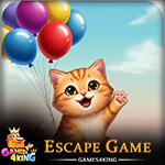 Colorful Balloon Cat Escape Games4King