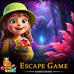 Colorful Flowerpot Girl Escape Games4King