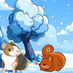 Couple Escape From Snowy Land BigEscapeGames