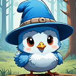 Cute Blue Hat Chick Rescue Games4King
