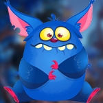 Cute Blue Monster Escape