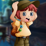 Cute Joyful Boy Escape