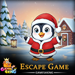 Cute Santa Penguin Escape Games4King