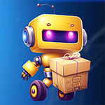 Delivery Robot Escape Games4King