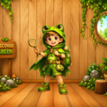Discover Green Costume Kid Leo 8BGames
