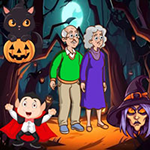 Elderly Pair Halloween Land Escape WowEscape