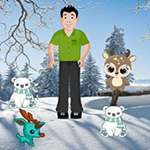 Find Puppy From Winter Land BigEscapeGames