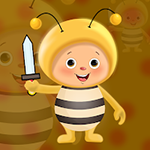 Find The Bee Warrior Sword Games2Jolly