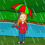 Find The Girls Umbrella Games2Jolly