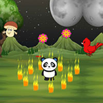 Fire Trapped Panda Escape Games2Rule
