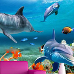 Fish Mural House Escape WowEscape