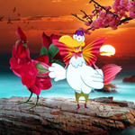 Flower Rooster Escape WowEscape