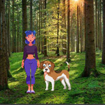Girl And Puppy Forest Escape Games2Rule