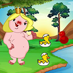 Girl Piggy Reach The Hut Games2Rule