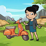 Girl Scooty Ran Out Of Fuel Games2Rule