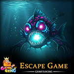 Glowing Deep Fish Escape Games4King