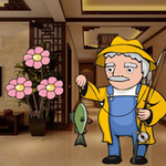 Granddad Ready To Caught Fish WowEscape