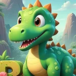 Green Dinosaur Rescue Games4King