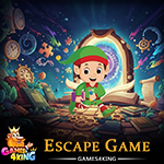 Green Magic Elf Boy Escape Games4King