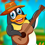 Guitar Penguin Escape Games4King