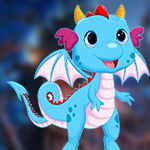 Handsome Blue Dragon Escape
