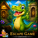 Happy Crocodile Escape Games4King