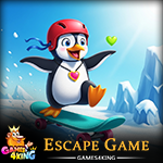 Happy Skater Penguin Escape Games4King