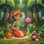 Help Snake Girl Collects Gems WowEscape