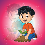 Help The Boy Planting A Plant Games2Jolly