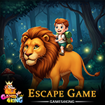 Jungle Rider Lion Rescue Games4King