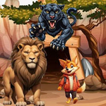 Lion Saves The Fox BigEscapeGames
