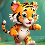 Lively Tiger Cub Escape Games4King