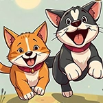 Lovely Cat And Dog Escape Games4King