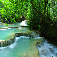 Luang Brabang Waterfall Puzzle OceanDesJeux