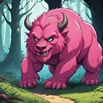 Magical Pink Beast Rescue Games4King
