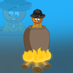 Orange Color Forest Officer Rescue Games2Jolly