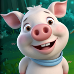 Overjoyed Pig Rescue Games4King