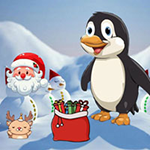 Penguin Fled Christmas Land BigEscapeGames