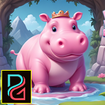 Pink Hippo Rescue Games4King